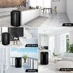 Sensor Rubbish Bin Kitchen Waste Trash Garbage Can Container Steel 80L Black