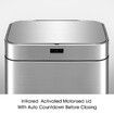 75L Dual Rubbish Bin Recycling Kitchen Waste Trash Garbage Can Motion Sensor Stainless Steel Silver