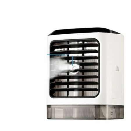 5V2A Portable Compact Air Conditioner 480ML water cooling desk Fan with 7 colors LED