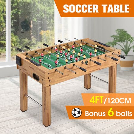 Soccer Gaming Table Foosball Football Game with 6 Balls 122x61x82cm