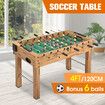 Soccer Gaming Table Foosball Football Game with 6 Balls 122x61x82cm