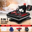 5-In-1 Digital Heat Press Machine Transfer Swivel Sublimation Printer Printing 1200W LCD Screen 38X38CM