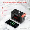 Portable Generator Solar Power Station Camping Lithium Battery Backup 125Wh 120W LED Light for Picnic Travel