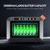 Portable Generator Solar Power Station Camping Lithium Battery Backup 125Wh 120W LED Light for Picnic Travel