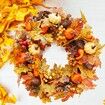 Fall Wreath for Front Door, 19.5" Artificial Fall Door Wreath for Halloween Thanksgiving Festival Decor Wreath