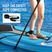 Genki Inflatable SUP Stand Up Paddle Board Paddleboard 180CM Adjustable Fin Leash Black Blue