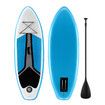 Genki Stand Up Paddle Board Inflatable Paddleboard SUP 180CM Fin Leash White Blue