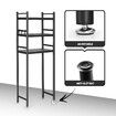 3-Tier Steel Freestanding Bathroom Rack Shelves Over Toilet Washer Shelf Laundry
