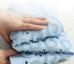 55x55cm Surface Round Non Slip Shower Scrub Mat with Drain Hole Col.Blue