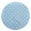 55x55cm Surface Round Non Slip Shower Scrub Mat with Drain Hole Col.Blue