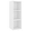 4 Piece TV Cabinet Set White Chipboard