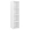 4 Piece TV Cabinet Set White Chipboard
