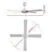 Devanti 52'' Ceiling Fan w/Remote - White