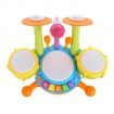 Kids Drum Kit Jazz Drum Toy with Microphone Baby Early Education Music Drum Playing Instrument With Electric Light Toy Gift Set