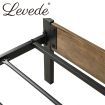 Levede Metal Bed Frame Queen Size Mattress Base Platform Wooden Headboard Brown