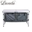 Levede Folding Camping Table Aluminium Portable Picnic Outdoor Storage Organizer