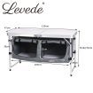 Levede Folding Camping Table Aluminium Portable Picnic Outdoor Storage Organizer