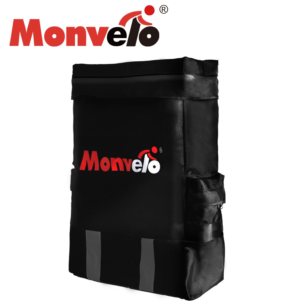 Monvelo Spare Wheel Bag Recovery Accessory Trash Storage Bin 60L Rear Snatch BK