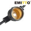 EMITTO 10M Festoon String Lights Christmas Wedding Party Waterproof Outdoor