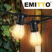 EMITTO 10M Festoon String Lights Christmas Wedding Party Waterproof Outdoor