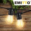 EMITTO 10M Festoon String Lights Christmas Wedding Party Waterproof Outdoor