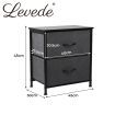 Levede Storage Cabinet Tower Bedside Table Chest of Drawers Dresser Tallboy