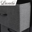 Levede Storage Cabinet Tower Chest of Drawers Dresser Tallboy 5 Drawer Dark Grey