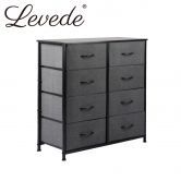 Storage Cabinet Tower Chest Dark Grey