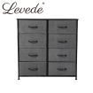 Storage Cabinet Tower Chest Dark Grey