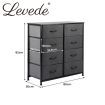 Storage Cabinet Tower Chest Dark Grey