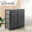 Storage Cabinet Tower Chest Dark Grey