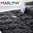 Marlow Floor Rug Shaggy Rugs Soft Large Carpet Area Tie-dyed 160x230cm Black