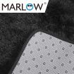 Marlow Floor Rug Shaggy Rugs Soft Large Carpet Area Tie-dyed 200x230cm Black