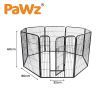 PaWz 8 Panel Pet Dog Playpen Puppy Exercise Cage Enclosure Fence Cat Play Pen 24''