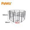 40" Double Door Pet Crate With Divider in Black Colour