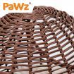 PaWz Rattan Pet Bed Elevated Cat Dog House Round Wicker Basket Kennel Egg Shape