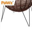 PaWz Rattan Pet Bed Elevated Cat Dog House Round Wicker Basket Kennel Egg Shape