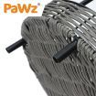 PaWz Rattan Pet Bed Elevated Raised Cat Dog House Wicker Basket Kennel Table