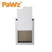 PaWz Aluminium Pet Access Door Dog Cat Dual Flexi Flap For Wooden Wall S