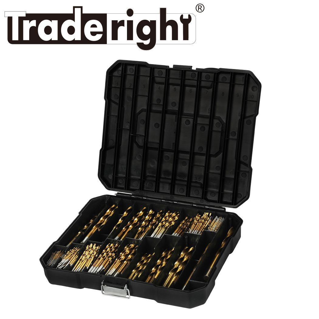 Drill Bits Set HSS Metric 1mm-10mm Titanium Coated Metal Wood Plastic 230PCS