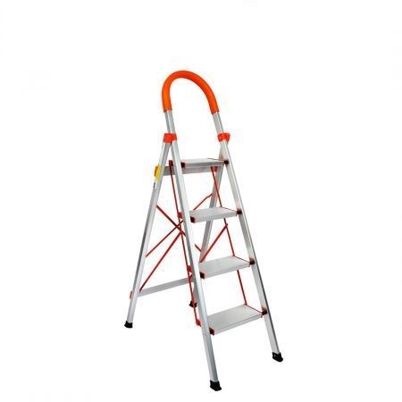 4 Step Ladder Multi-Purpose Folding Aluminium Lightweight Non Slip Platform