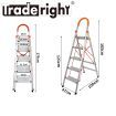 5 Step Ladder Multi-Purpose Folding Aluminium Lightweight Non Slip Platform