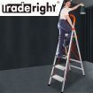 5 Step Ladder Multi-Purpose Folding Aluminium Lightweight Non Slip Platform