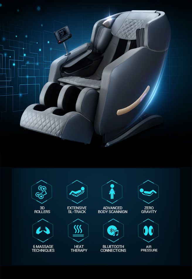HOMASA 3D Electric Massage Chair Fullbody Zerogravity Intelligent