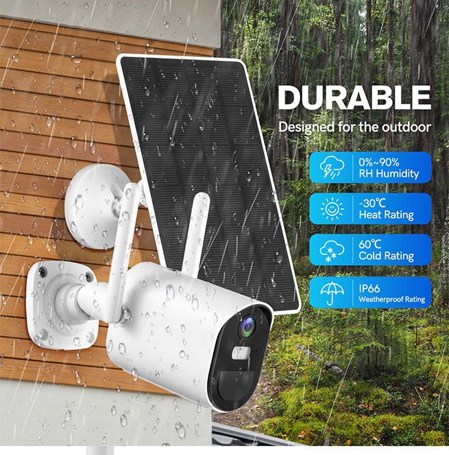 Anisee WIFI Camera CCTV Installation Solar Powered Surveillance Home ...