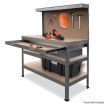 3-Layered Work Bench Garage Storage Table Tool Shop Shelf Silver