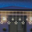 Stockholm Christmas Lights LED NEON Flex Star Curtain 9pc Warm White LEDs