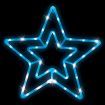 Stockholm Christmas Lights Smart LED Ropelight 2D Star Colour Changing Rainbow