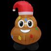 Stockholm Christmas Inflatables Airpower Novelty Character POO 120cm White LEDs