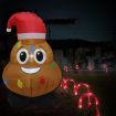 Stockholm Christmas Inflatables Airpower Novelty Character POO 120cm White LEDs